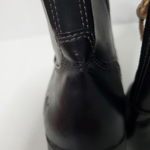 Timberland Womens Side Zip Leather Booties Size 8.5M Waterproof Black Mid Calf - Picture 12 of 16